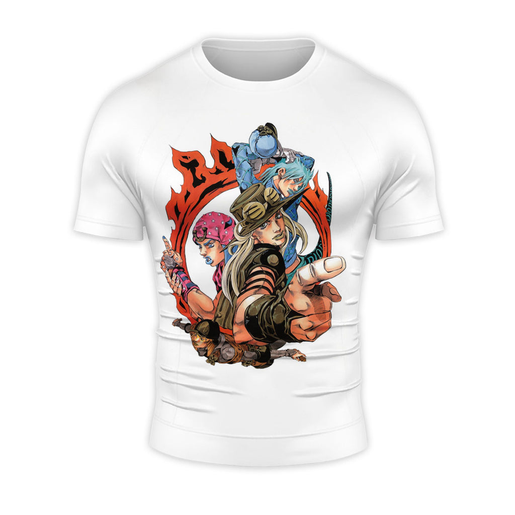 Steel Ball Run Gyro Zeppeli Spinning Steel Balls On Horseback Anime Apparel