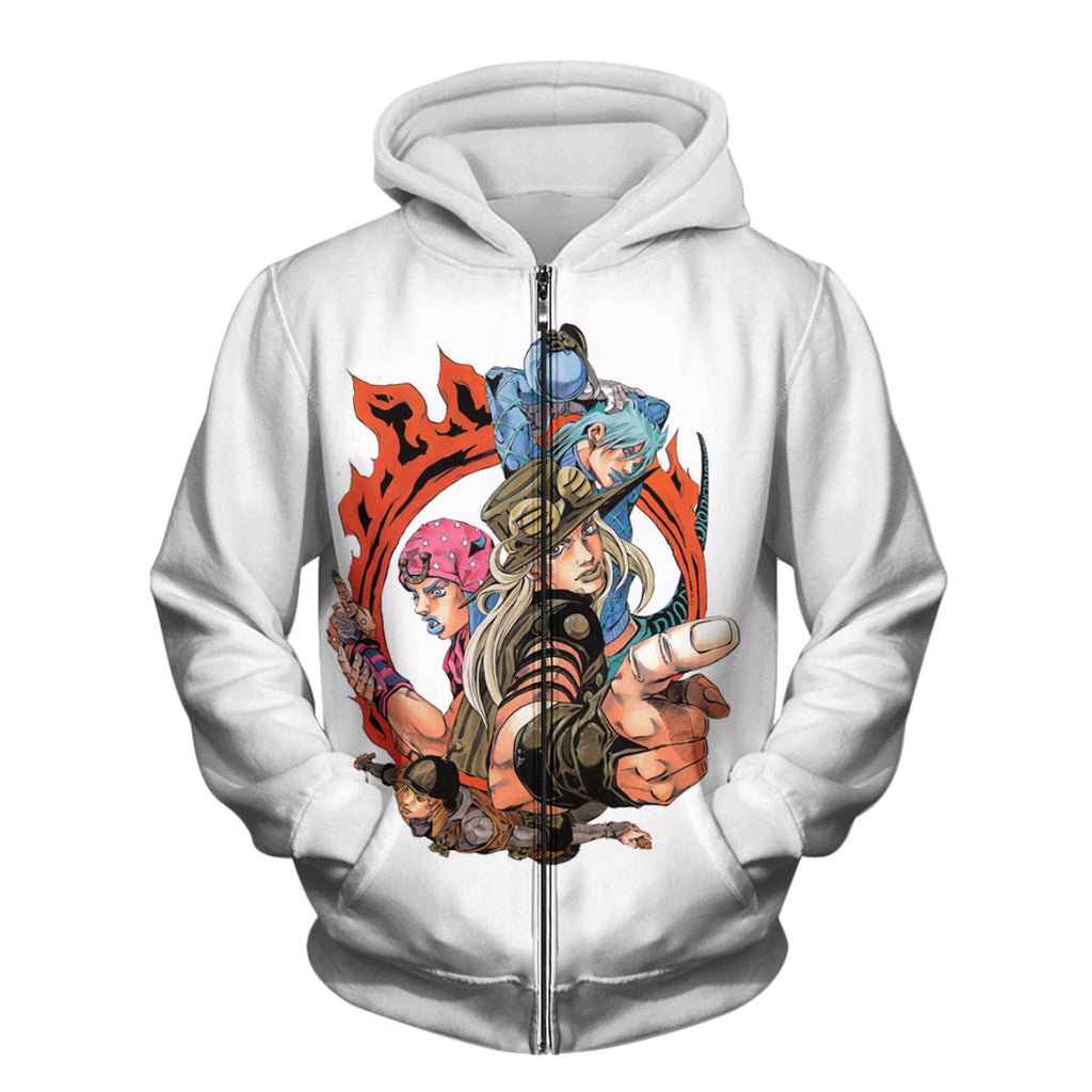 Steel Ball Run Gyro Zeppeli Spinning Steel Balls On Horseback Anime Apparel
