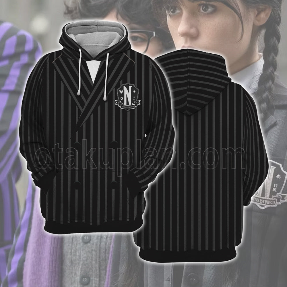 The Addams Family Wednesday Black Cosplay Hoodie