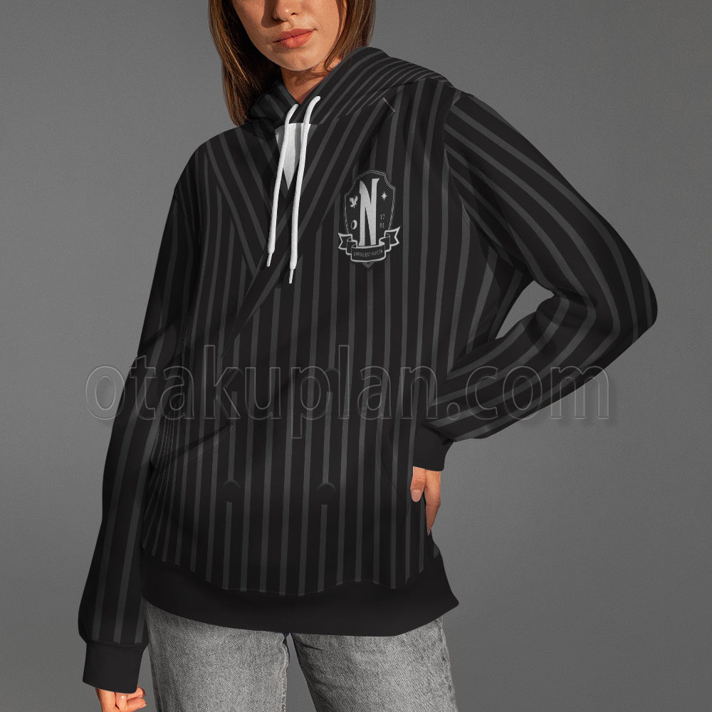 The Addams Family Wednesday Black Cosplay Hoodie
