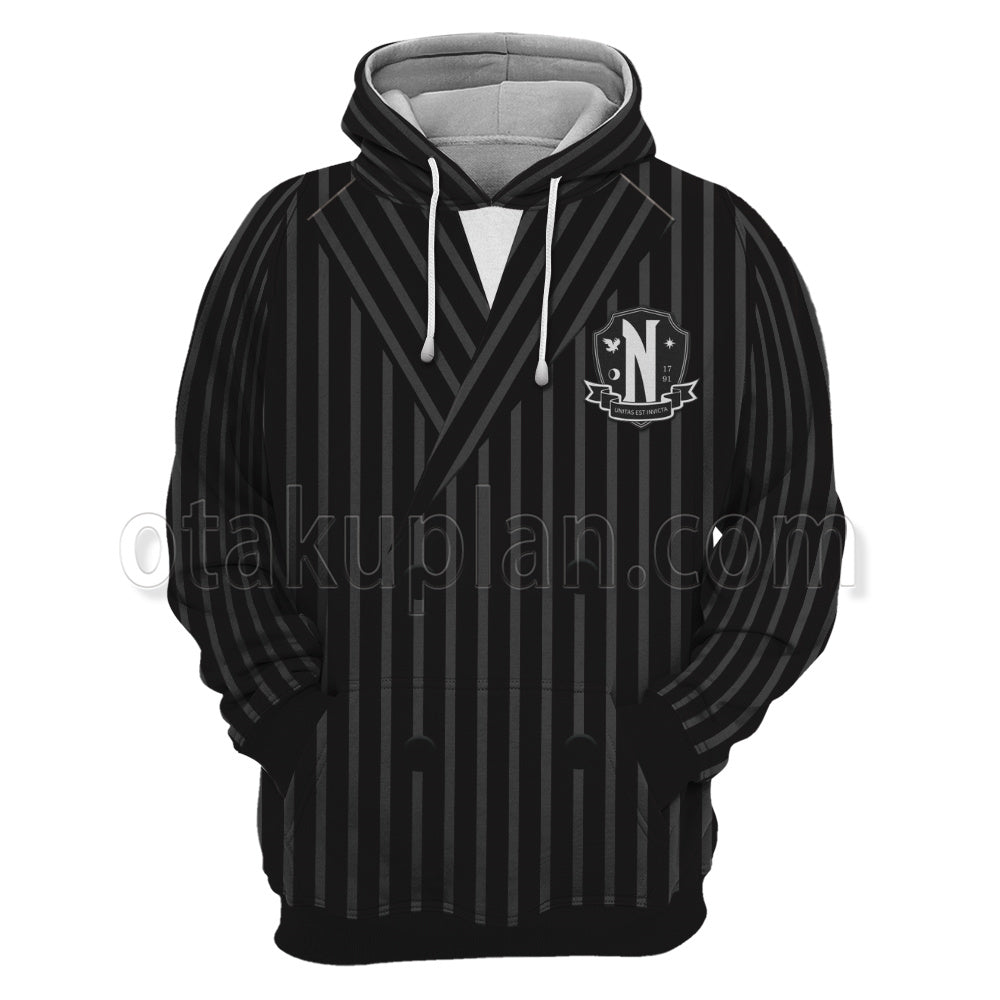 The Addams Family Wednesday Black Cosplay Hoodie