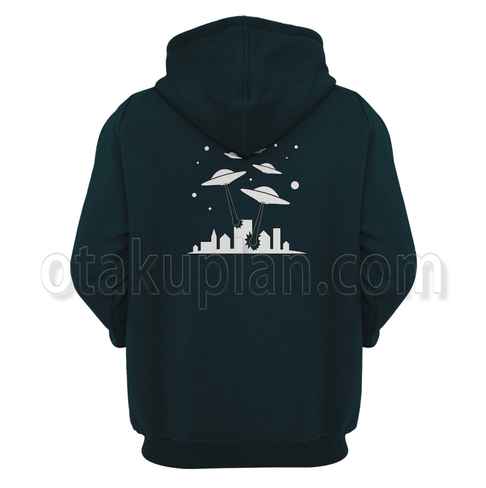 The War Of The Worlds 1953 Alien Green Hoodie