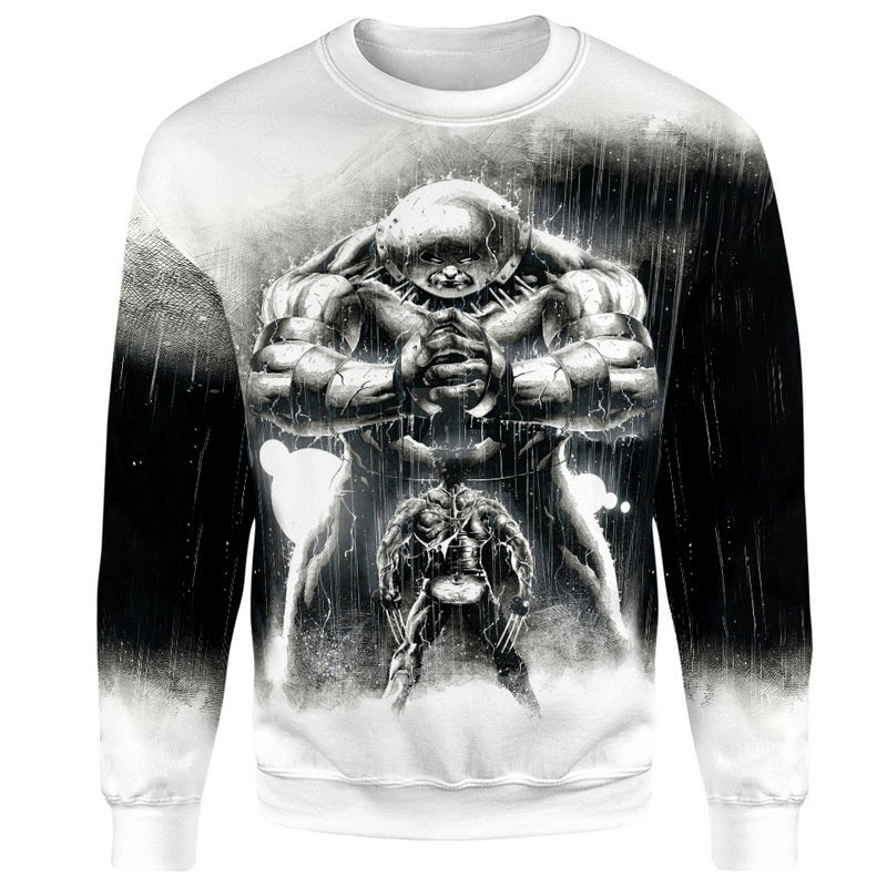 The Wolverine And Juggernaut Battle Hoodie / T-Shirt