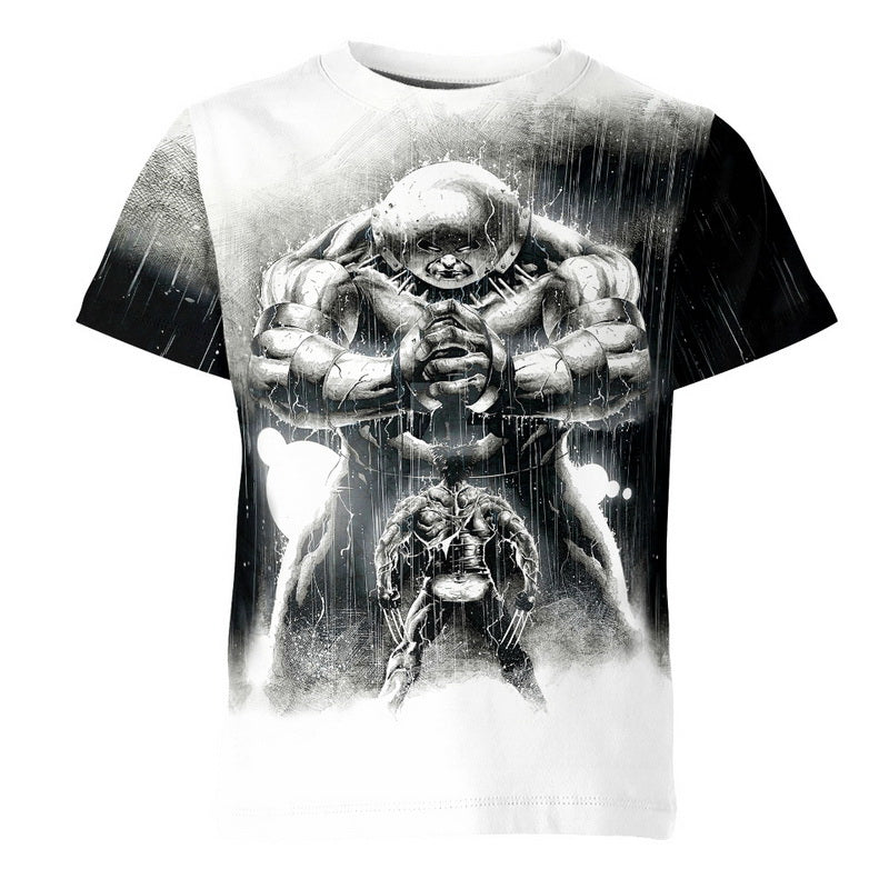 The Wolverine And Juggernaut Battle Hoodie / T-Shirt