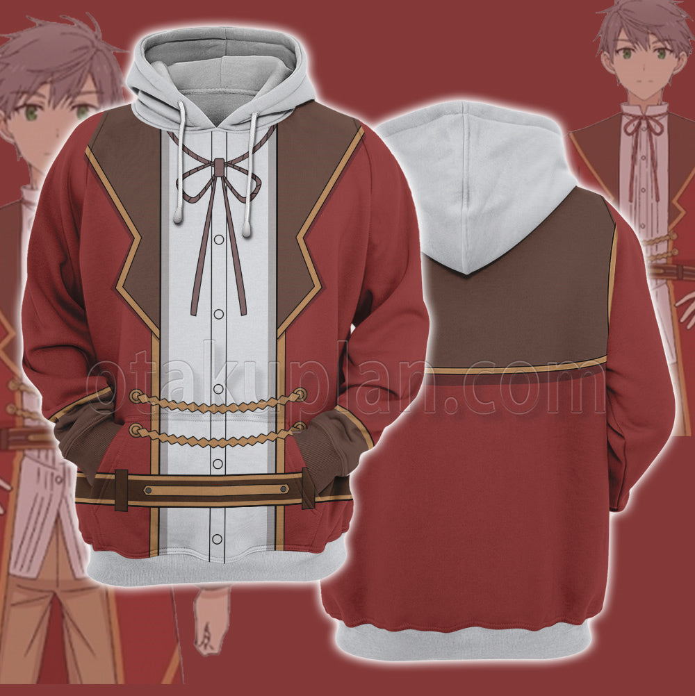 Villainess Level 99 Ashbatten Patrick Red Uniform Cosplay Hoodie