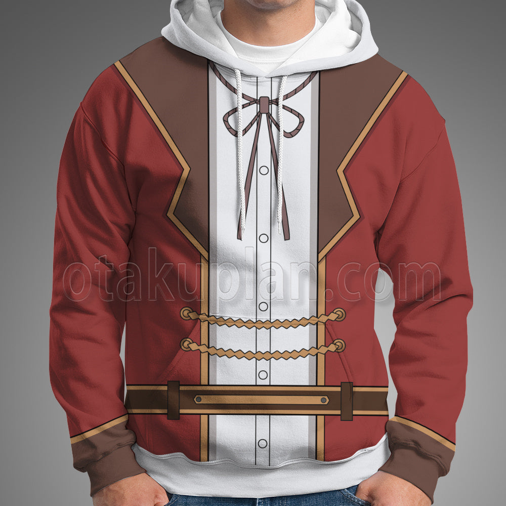 Villainess Level 99 Ashbatten Patrick Red Uniform Cosplay Hoodie