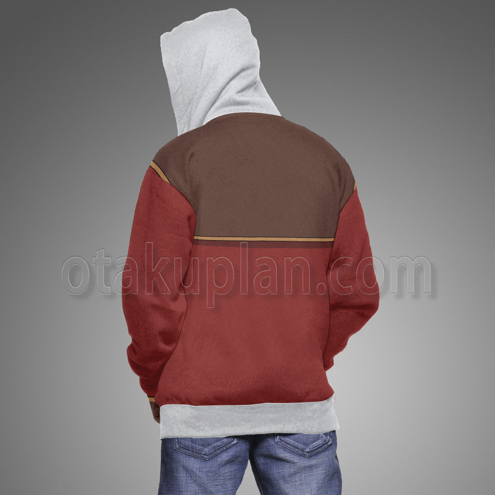 Villainess Level 99 Ashbatten Patrick Red Uniform Cosplay Hoodie