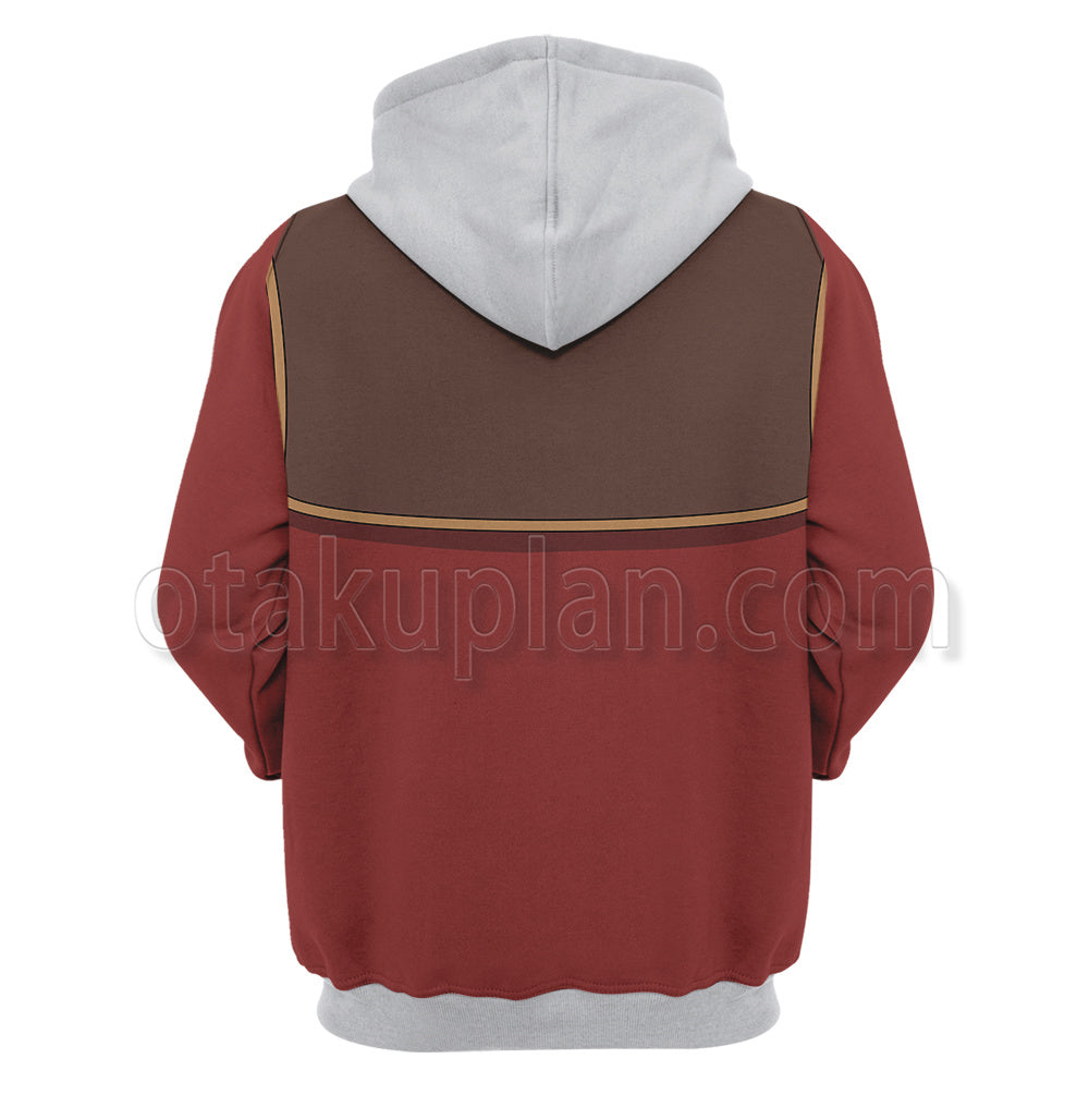 Villainess Level 99 Ashbatten Patrick Red Uniform Cosplay Hoodie