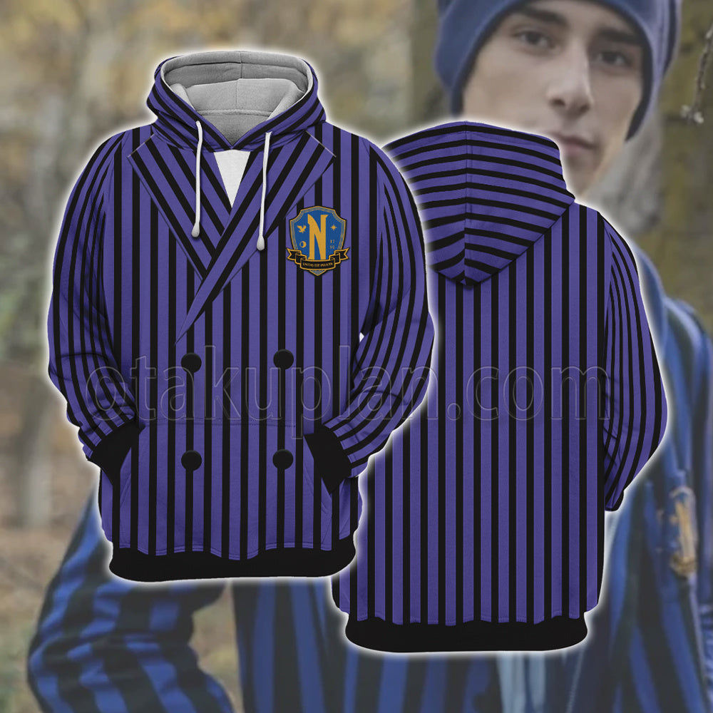 Wednesday The Addams Family Ajax Petrppolus Cosplay Hoodie