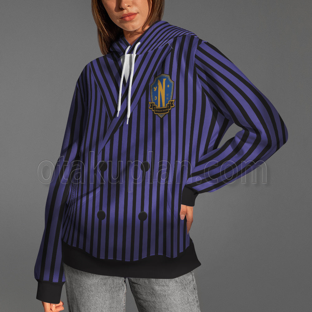 Wednesday The Addams Family Ajax Petrppolus Cosplay Hoodie