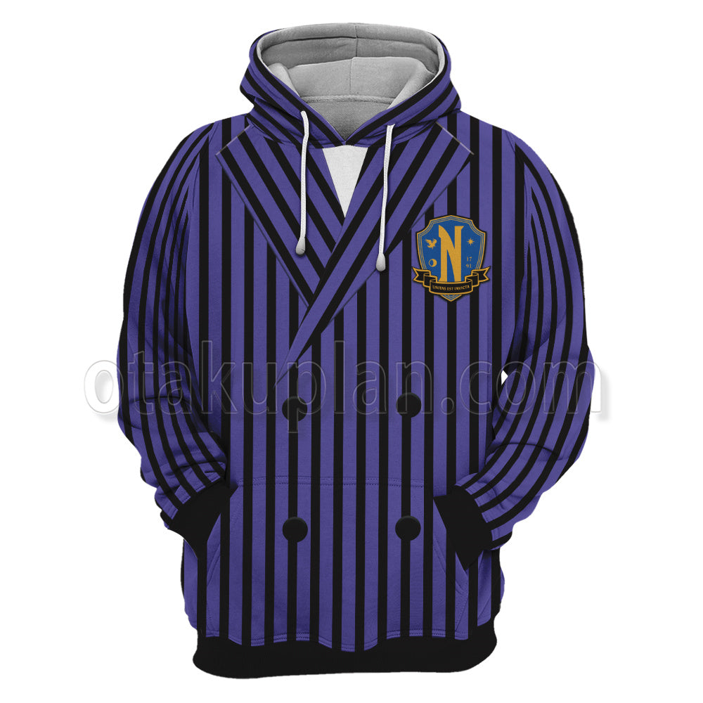 Wednesday The Addams Family Ajax Petrppolus Cosplay Hoodie