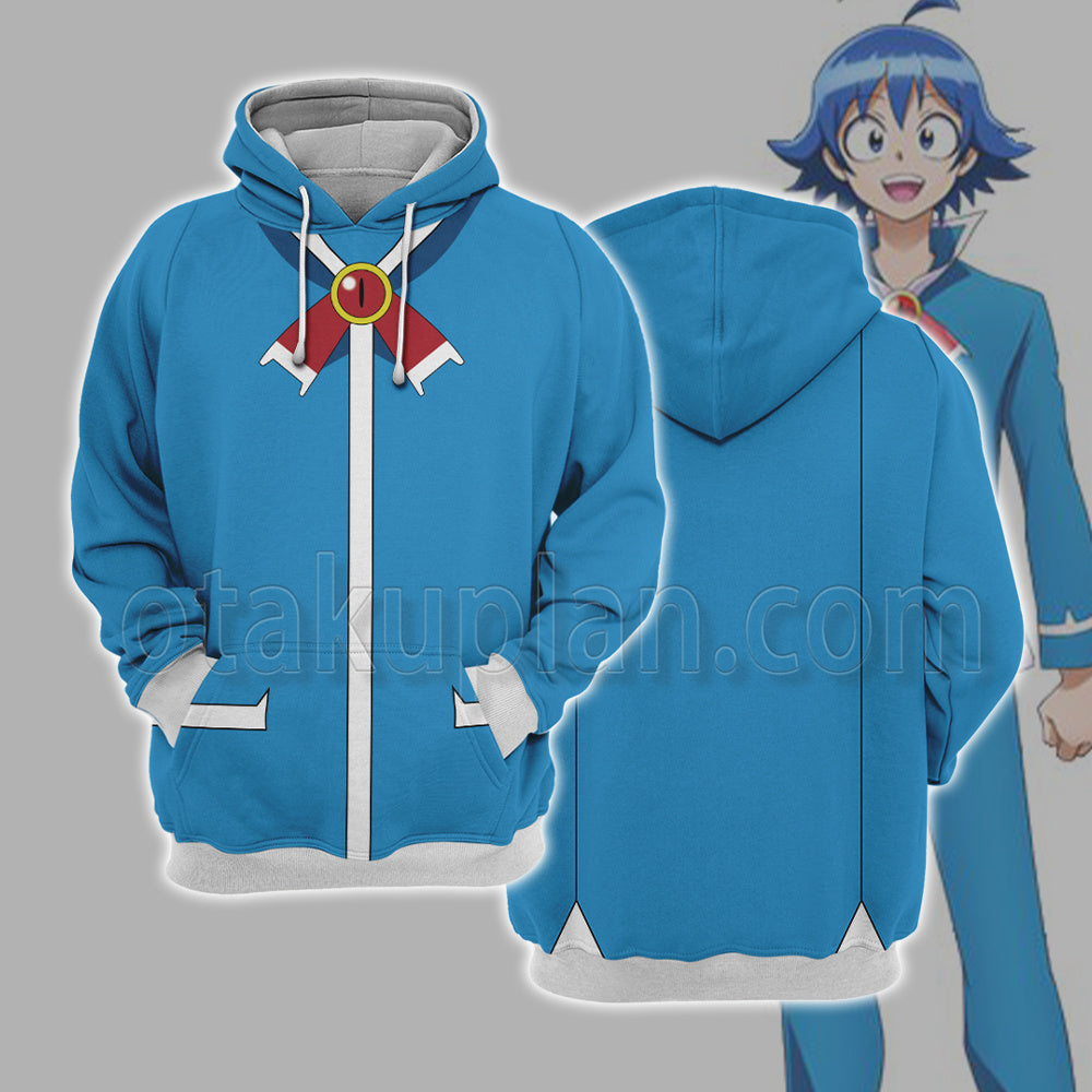Welcome To Demon Schoo Iruma Suzuki Blue Cosplay Hoodie