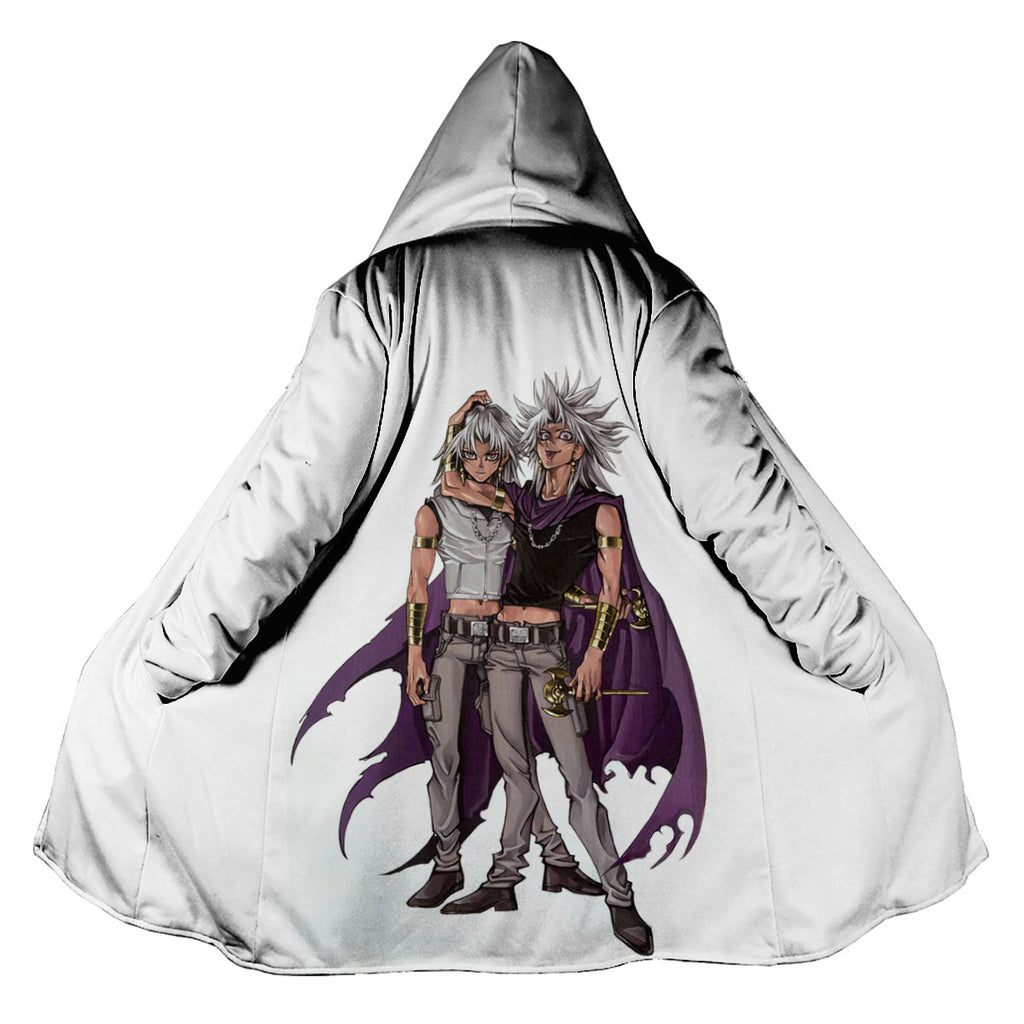 Yugioh Bakura Marik Standing Together In Purple Anime Apparel