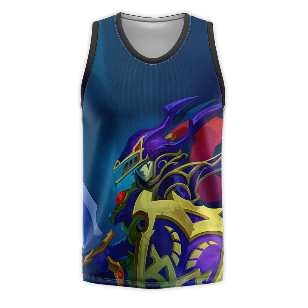 Yugioh Black Luster Soldier Blue And Gold Armor Anime Apparel