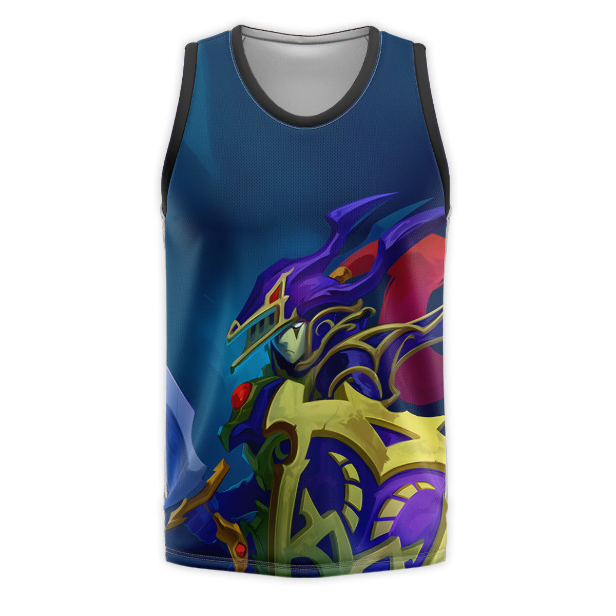 Yugioh Black Luster Soldier Blue And Gold Armor Anime Apparel