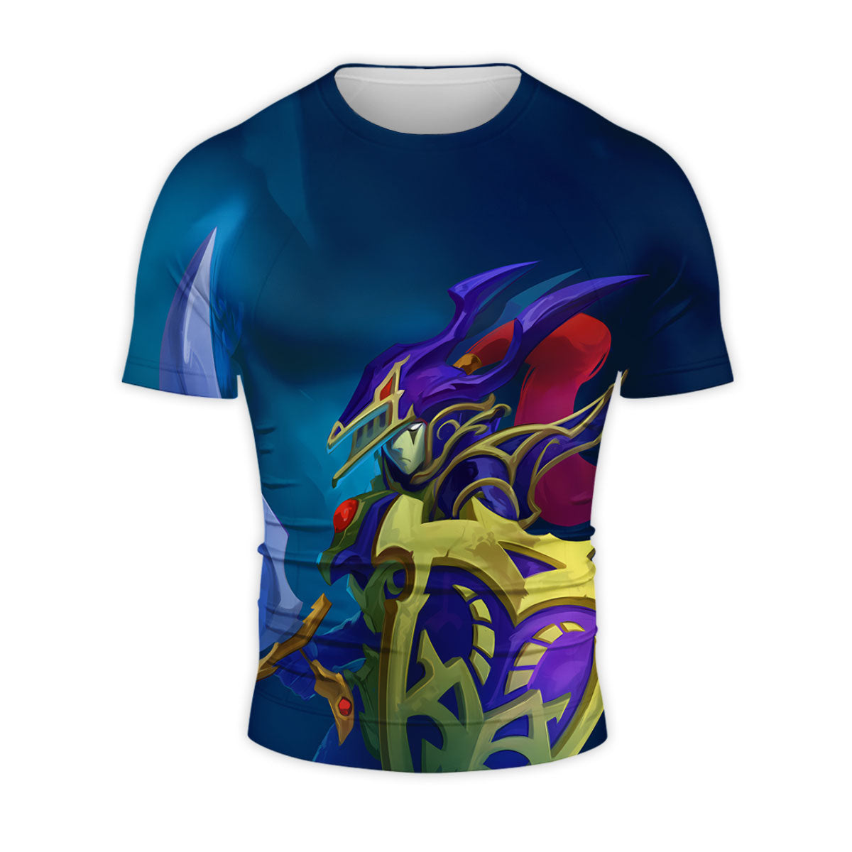 Yugioh Black Luster Soldier Blue And Gold Armor Anime Apparel