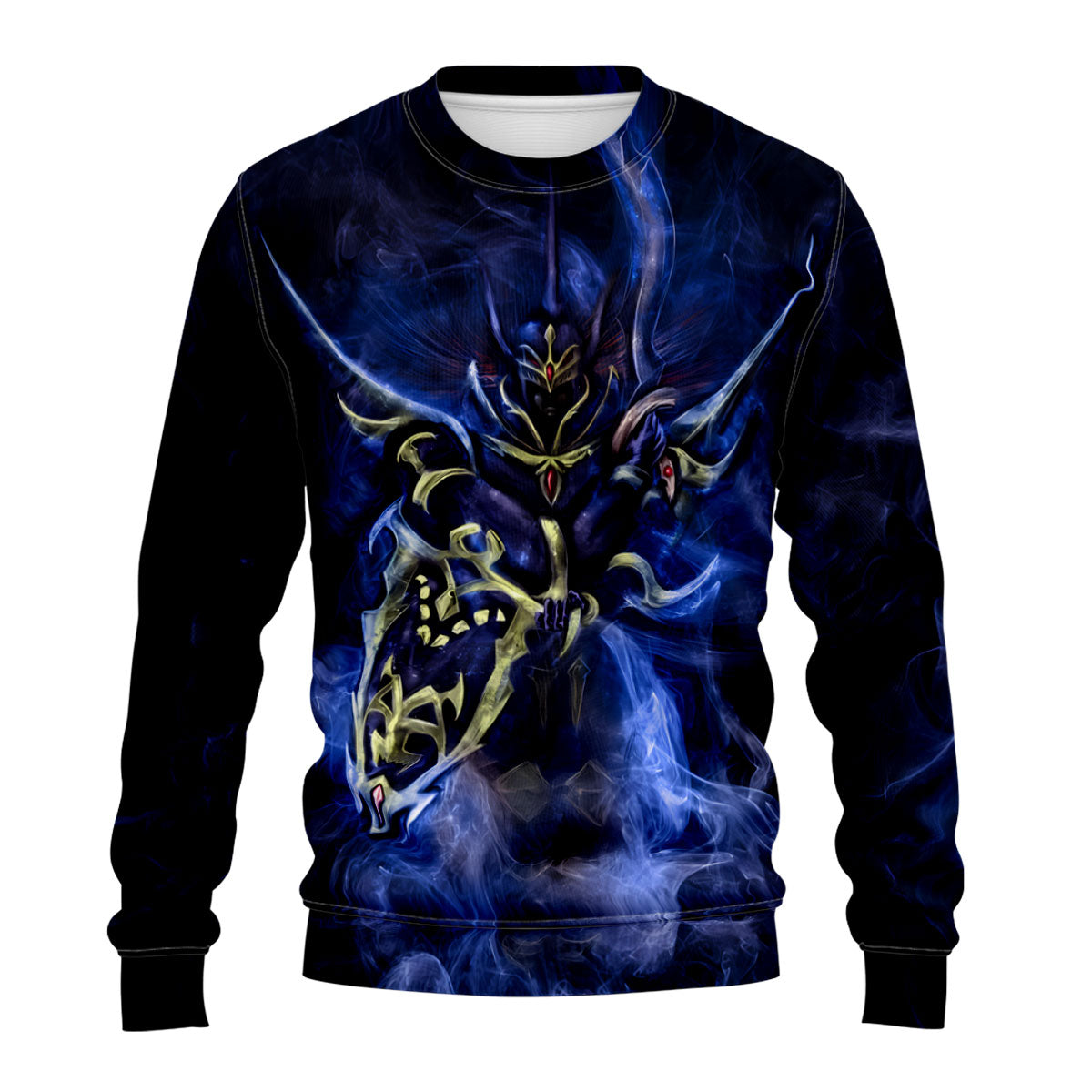 Yugioh Black Luster Soldier Standing In Blue Smoke Anime Apparel