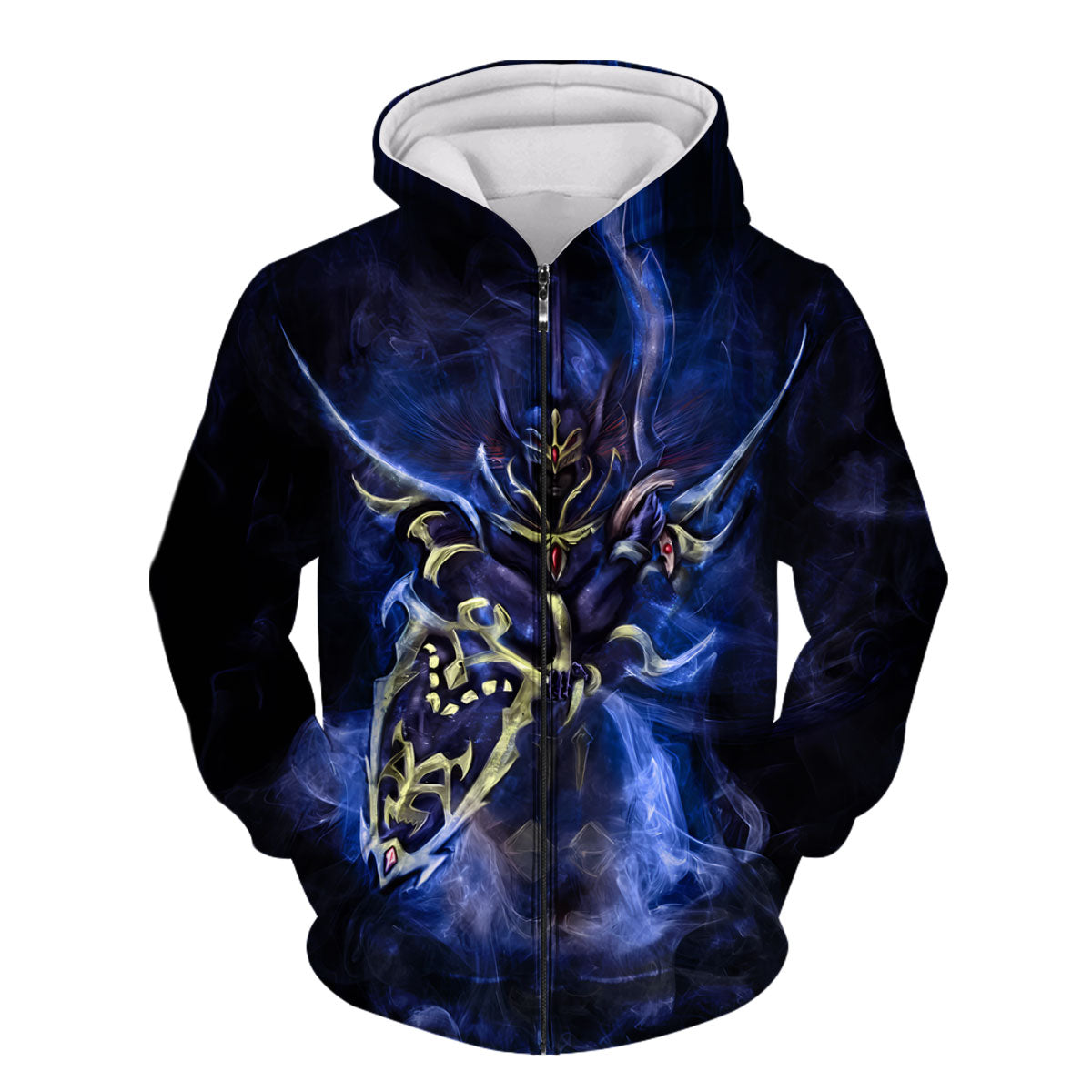 Yugioh Black Luster Soldier Standing In Blue Smoke Anime Apparel