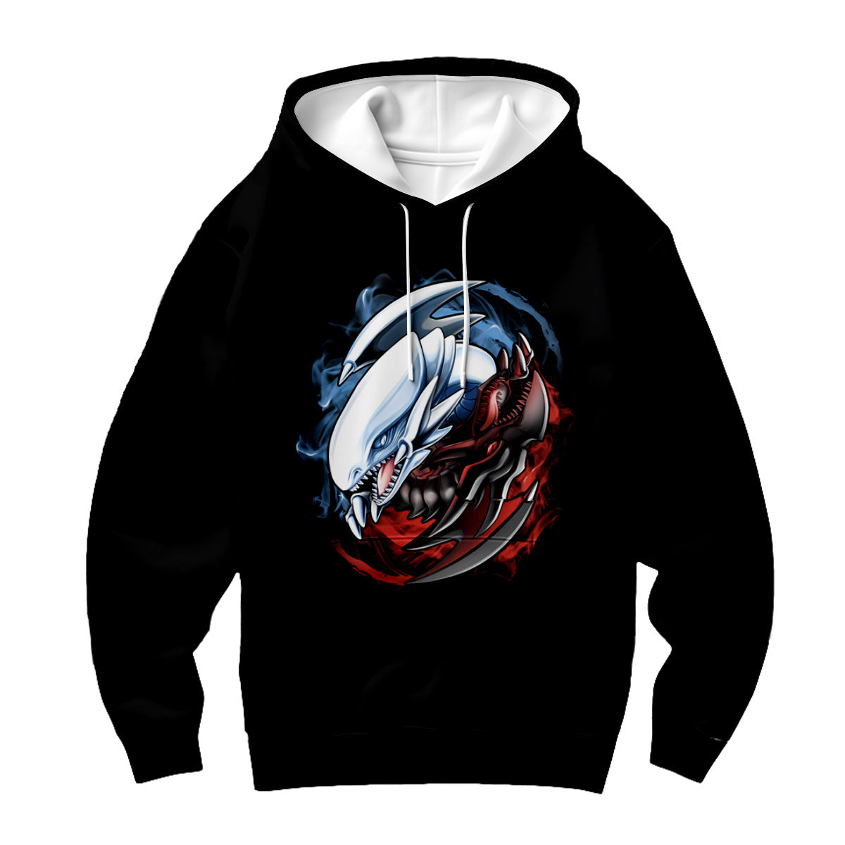 Yugioh Blue Eyes White Dragon Red Eyes Black Dragon Confrontation Anime Apparel
