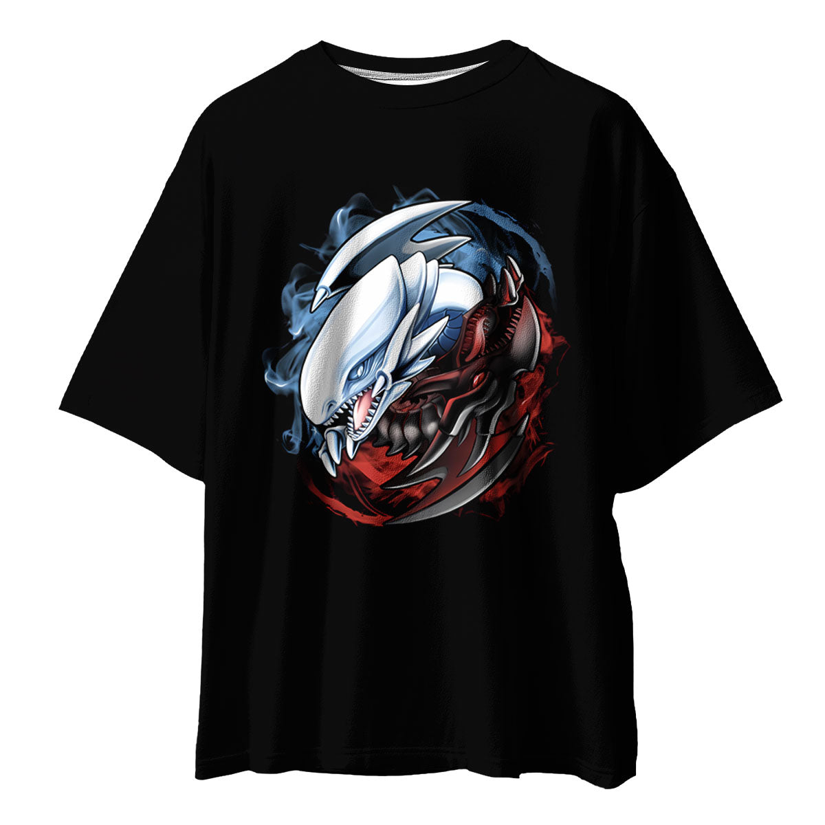 Yugioh Blue Eyes White Dragon Red Eyes Black Dragon Confrontation Anime Apparel