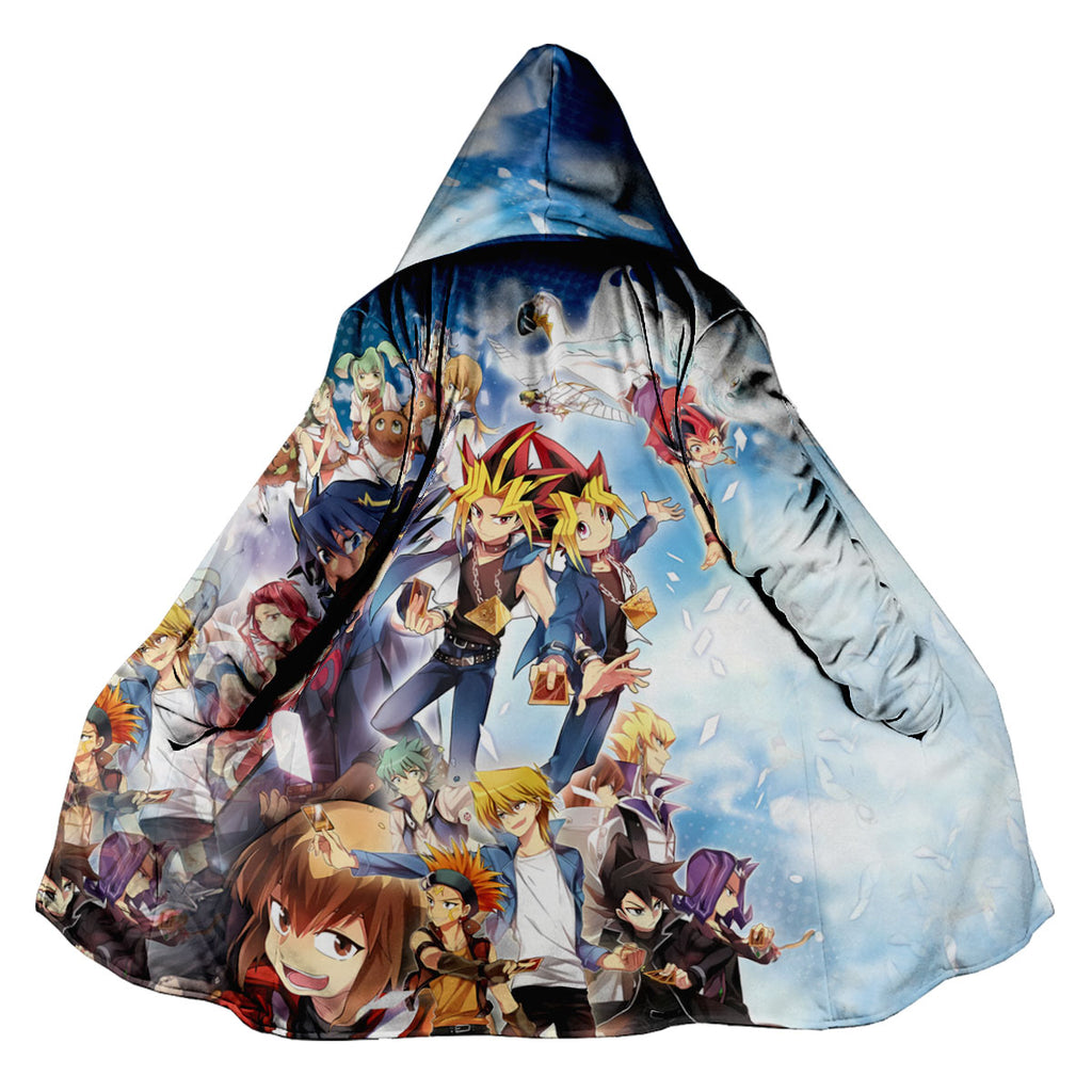 Yugioh Blue Sky Multiple Characters Flying Anime Apparel