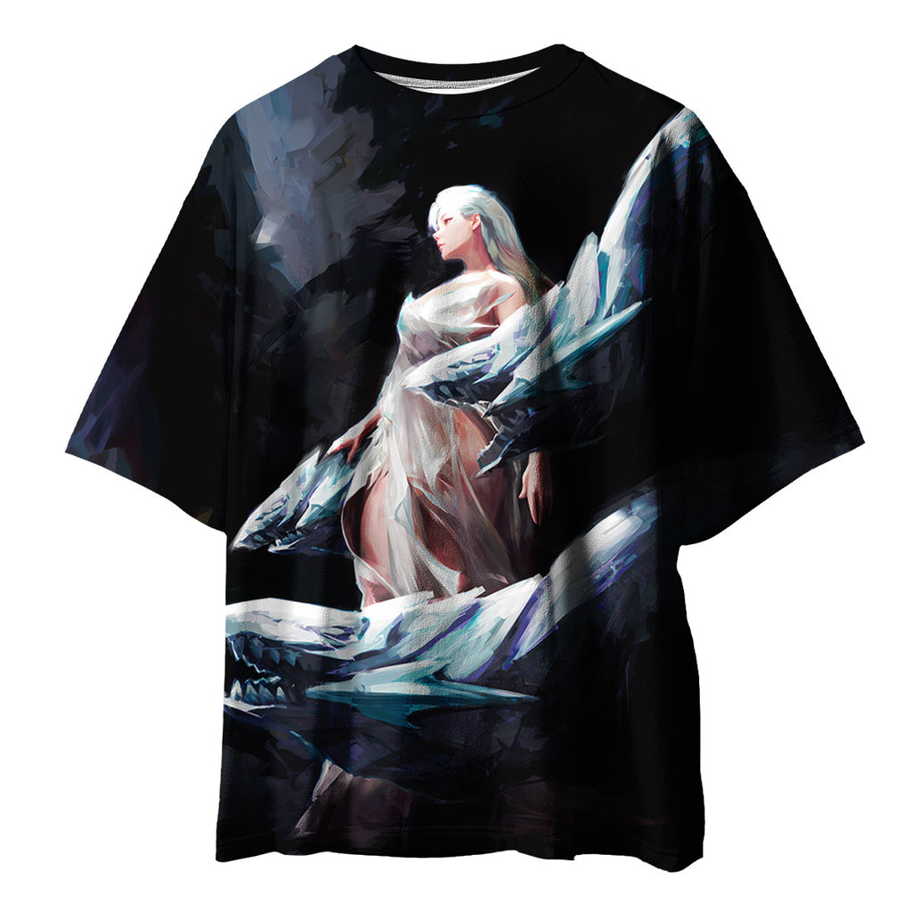 Yugioh Blueeyes Maiden Wearing White Dress And Blue Skirt Anime Apparel
