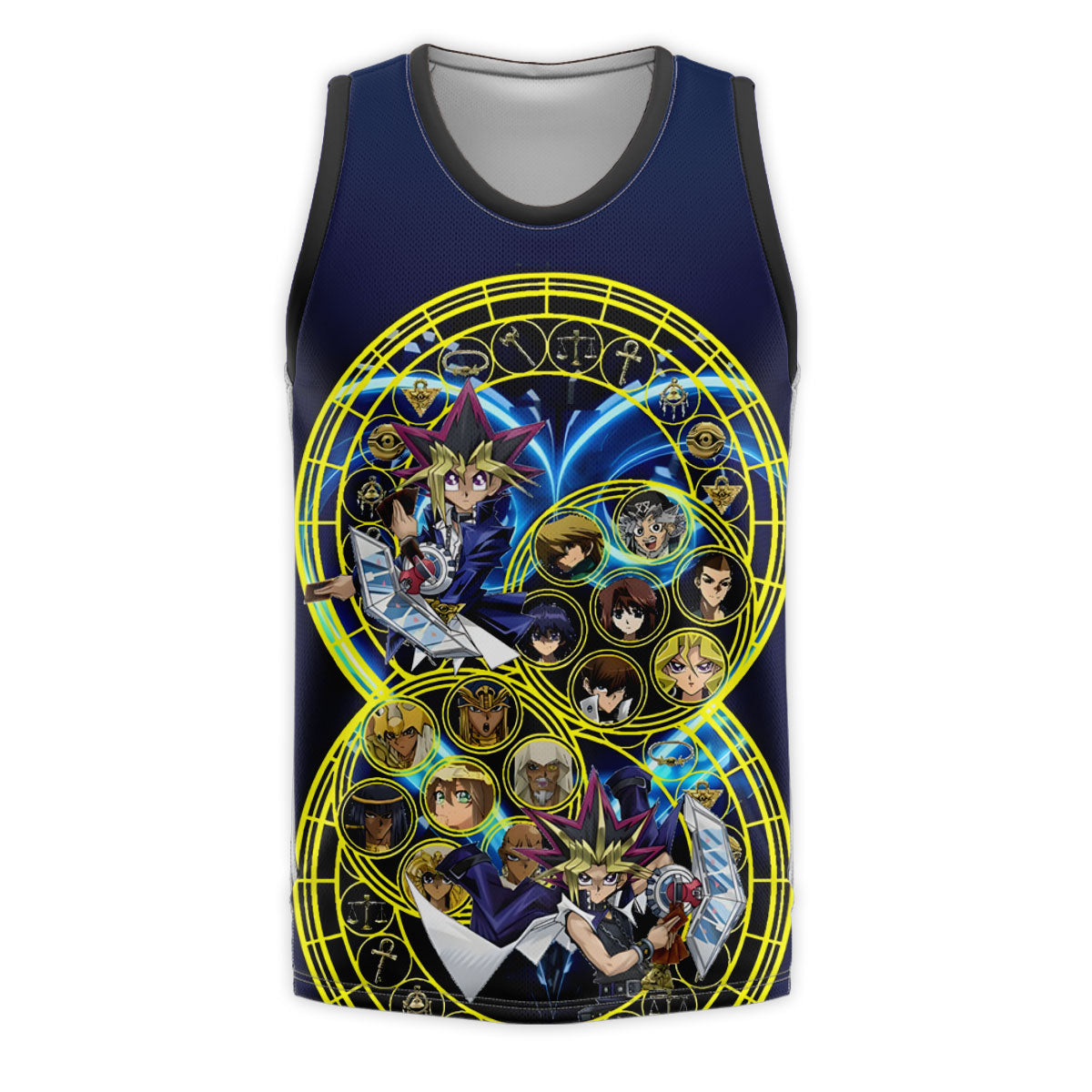 Yugioh Blueeyes White Dragon Amidst Blue Characters Anime Apparel