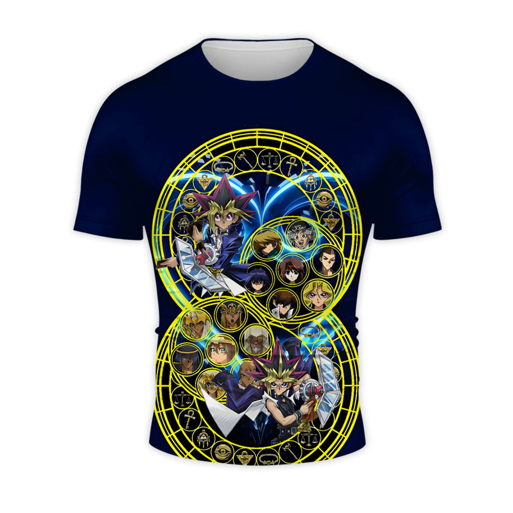 Yugioh Blueeyes White Dragon Amidst Blue Characters Anime Apparel