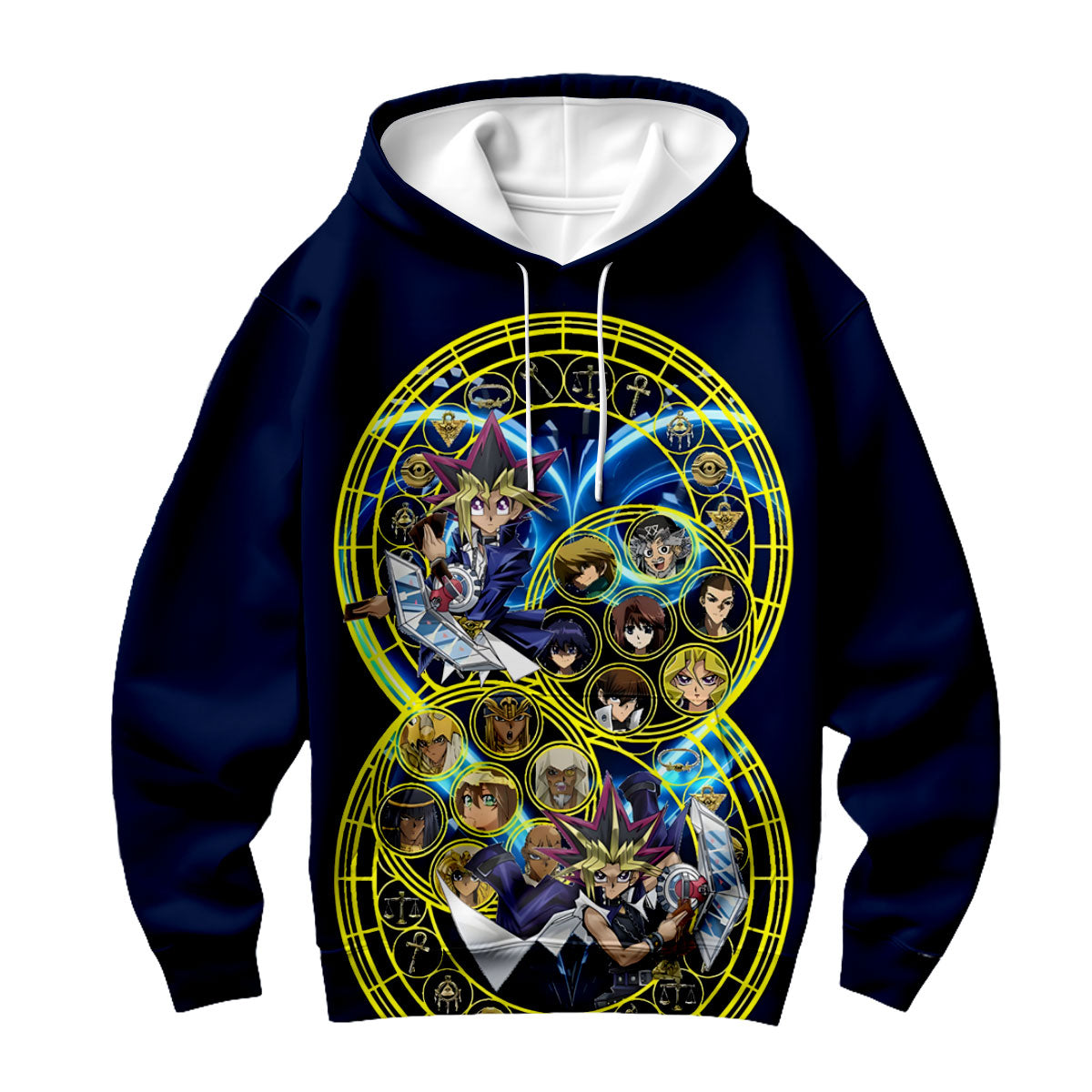 Yugioh Blueeyes White Dragon Amidst Blue Characters Anime Apparel
