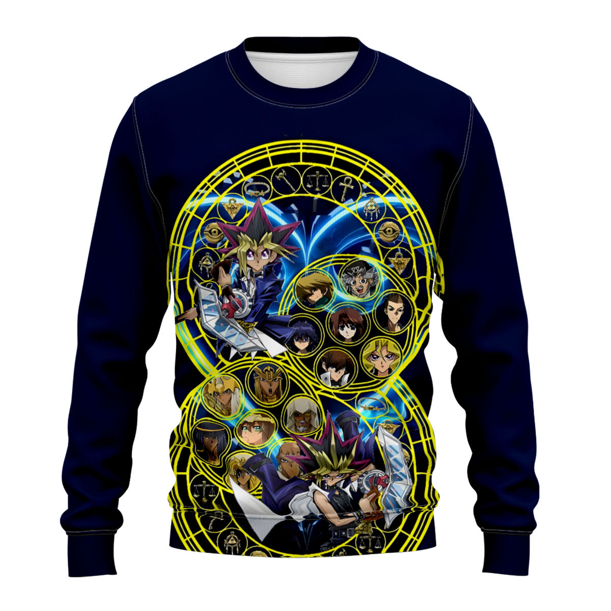Yugioh Blueeyes White Dragon Amidst Blue Characters Anime Apparel