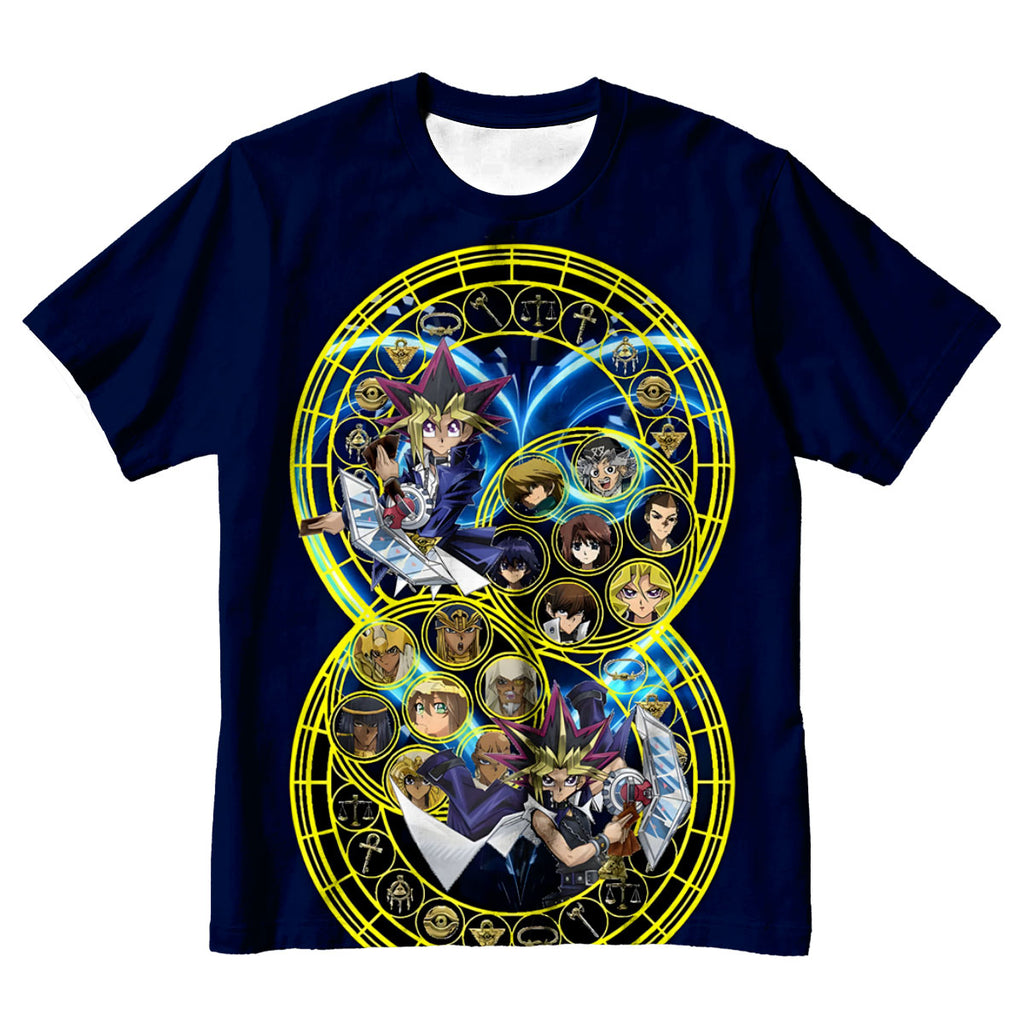 Yugioh Blueeyes White Dragon Amidst Blue Characters Anime Apparel