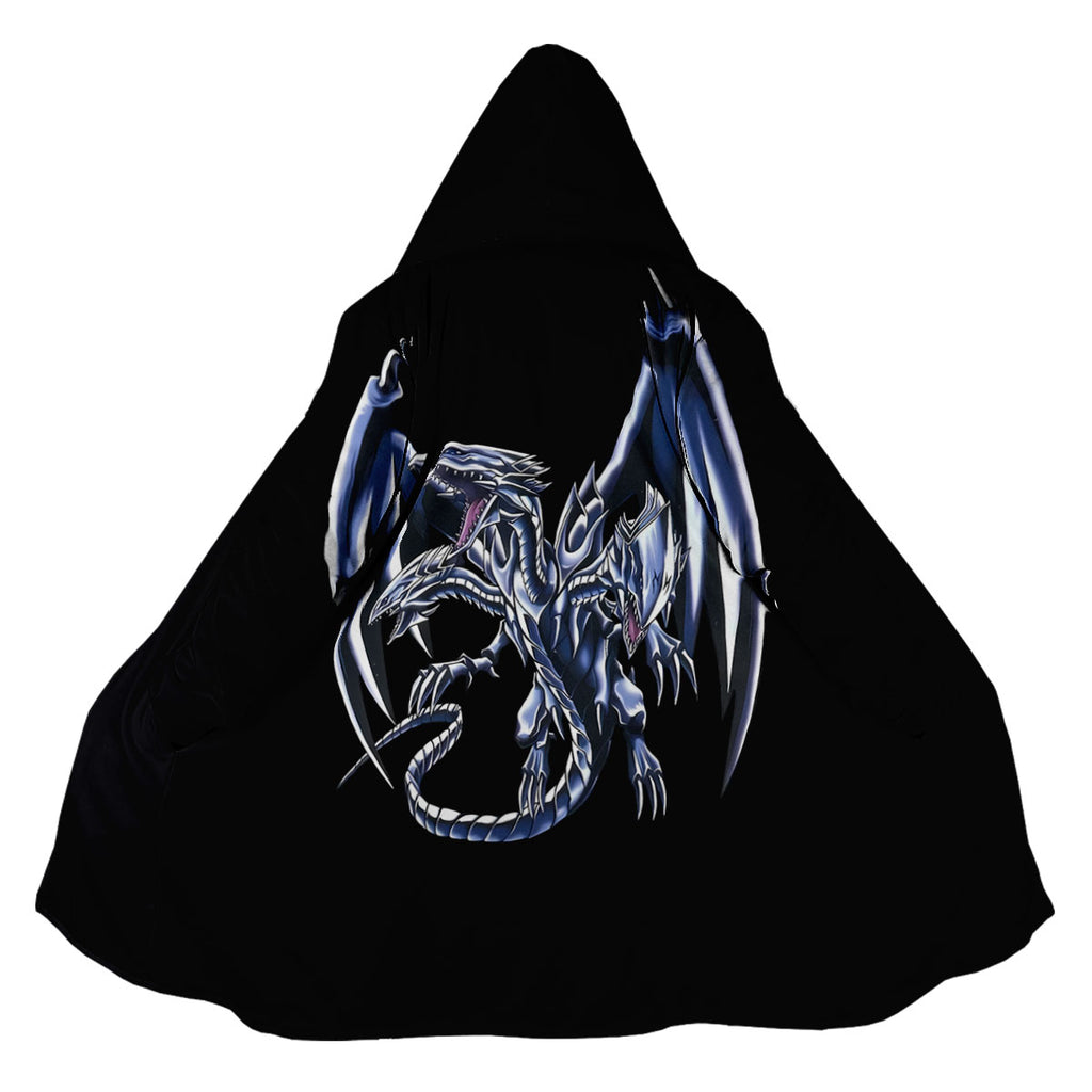 Yugioh Blueeyes White Dragon Black Base Silver Markings Anime Apparel