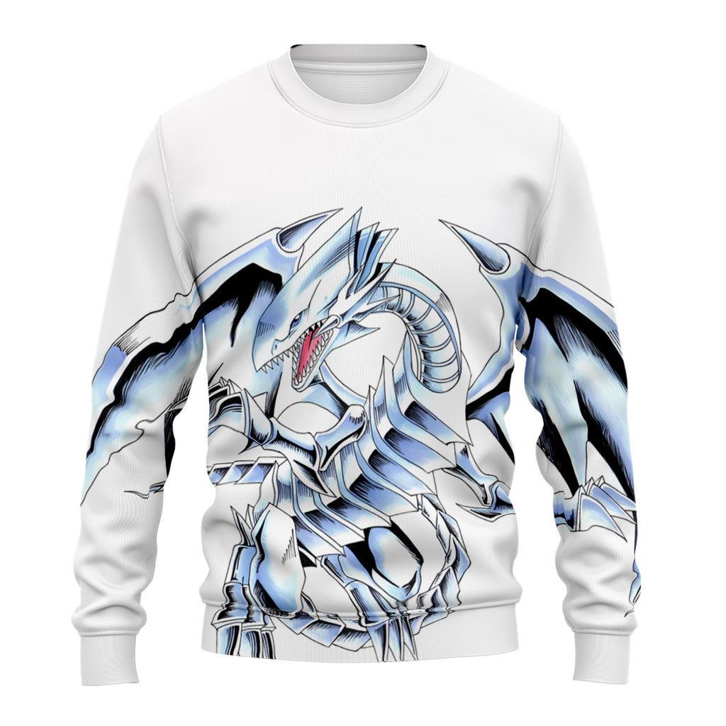 Yugioh Blueeyes White Dragon Blue White Battle Stance Anime Apparel