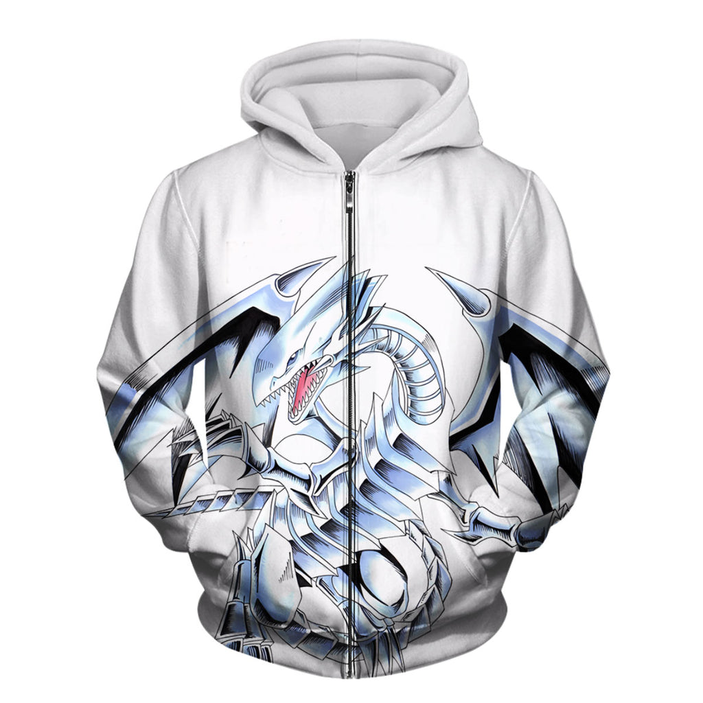 Yugioh Blueeyes White Dragon Blue White Battle Stance Anime Apparel