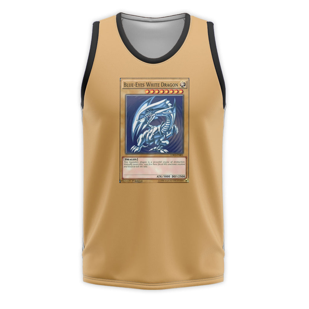 Yugioh Blueeyes White Dragon Card Artwork Blue Anime Apparel