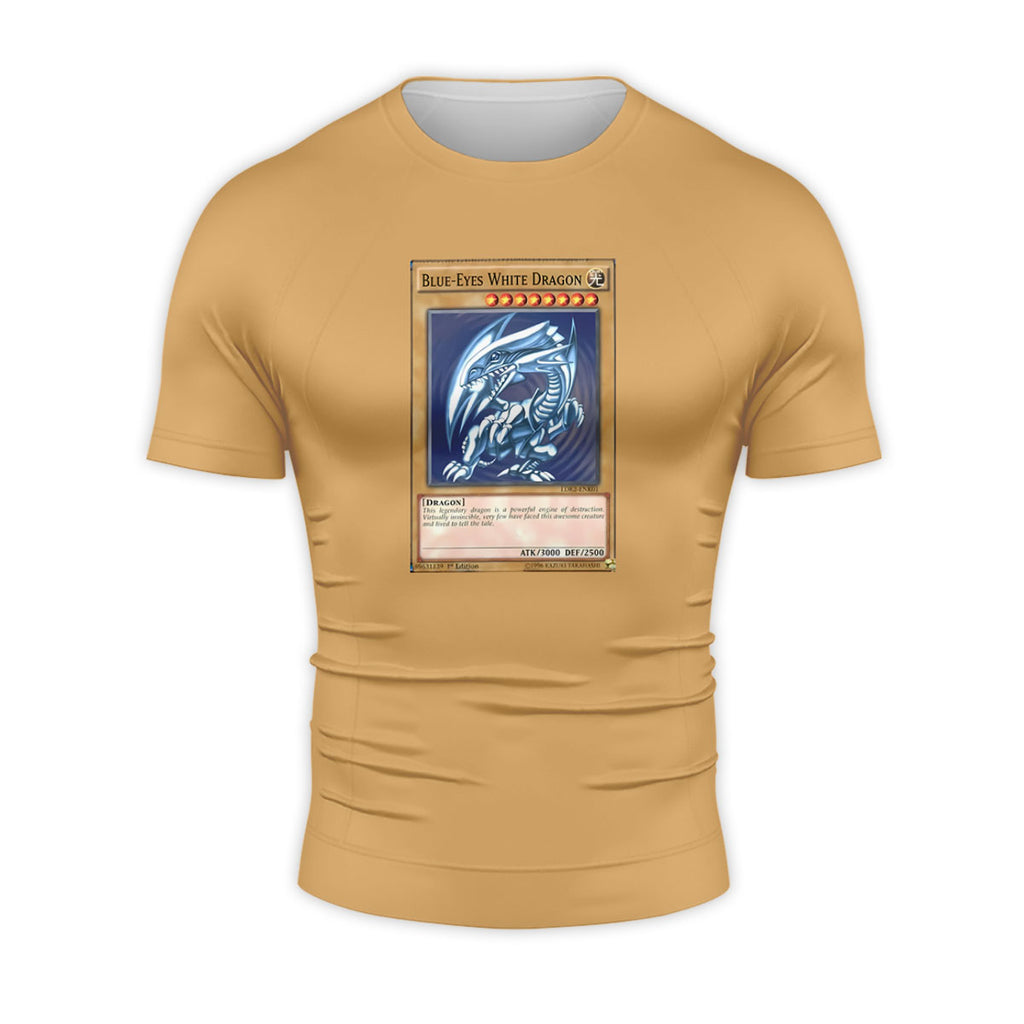 Yugioh Blueeyes White Dragon Card Artwork Blue Anime Apparel