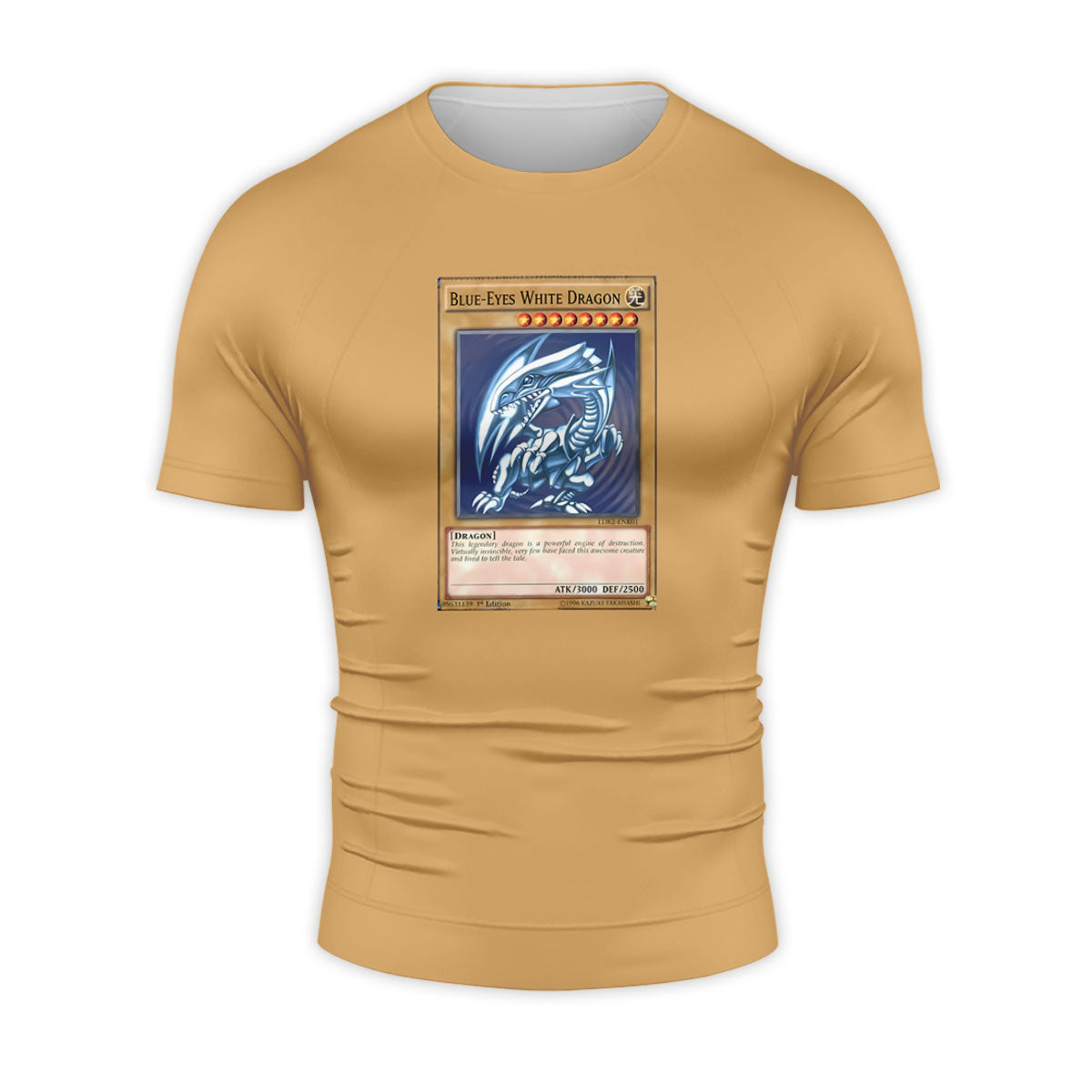 Yugioh Blueeyes White Dragon Card Artwork Blue Anime Apparel