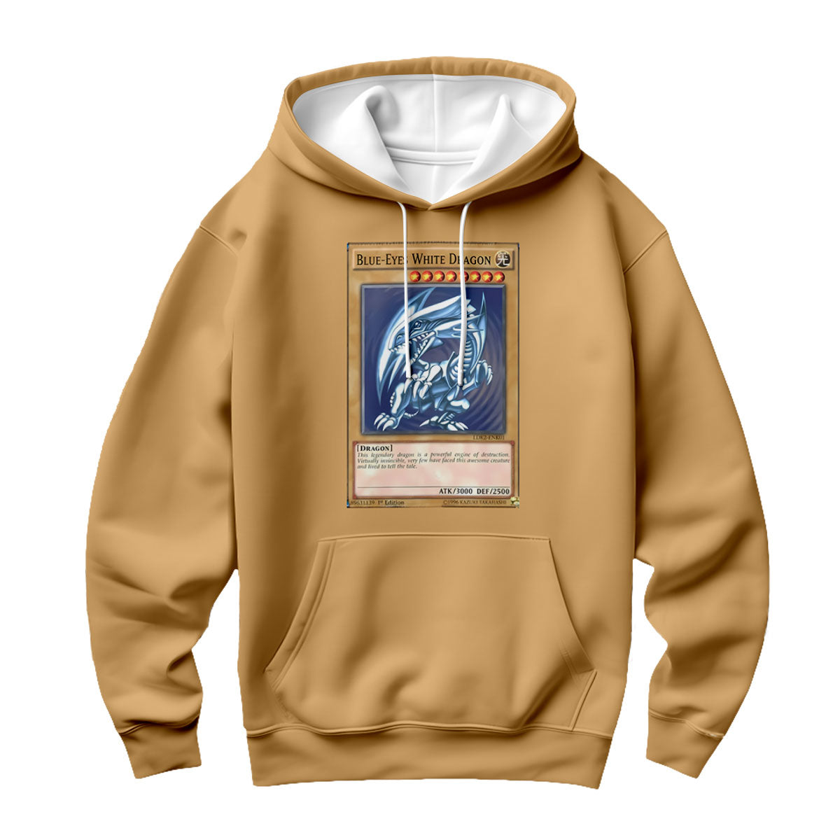 Yugioh Blueeyes White Dragon Card Artwork Blue Anime Apparel