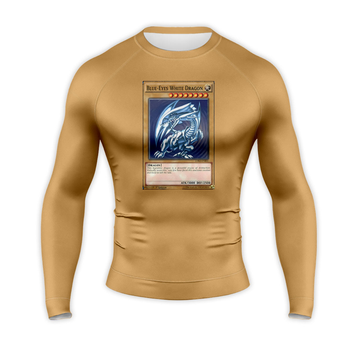 Yugioh Blueeyes White Dragon Card Artwork Blue Anime Apparel