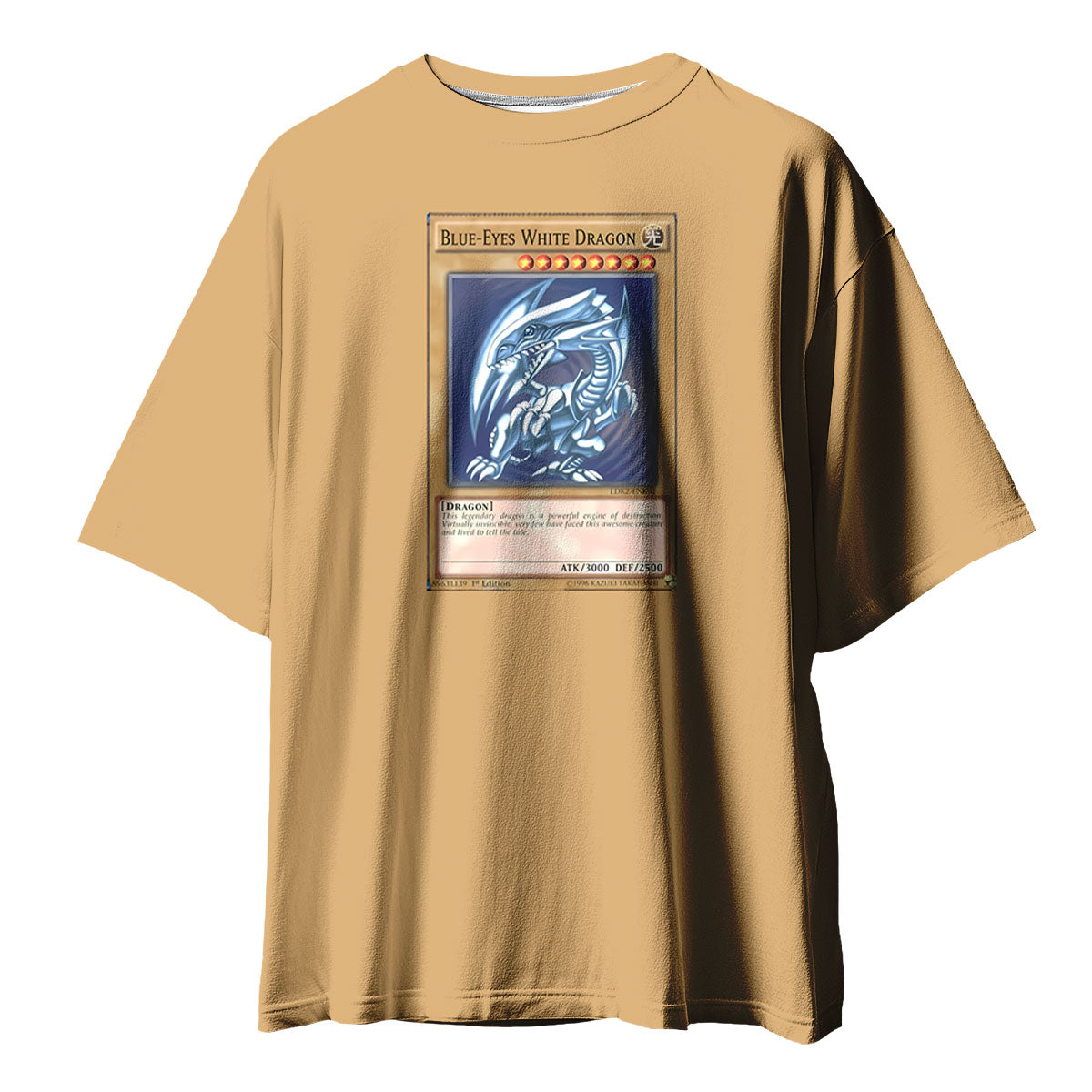 Yugioh Blueeyes White Dragon Card Artwork Blue Anime Apparel