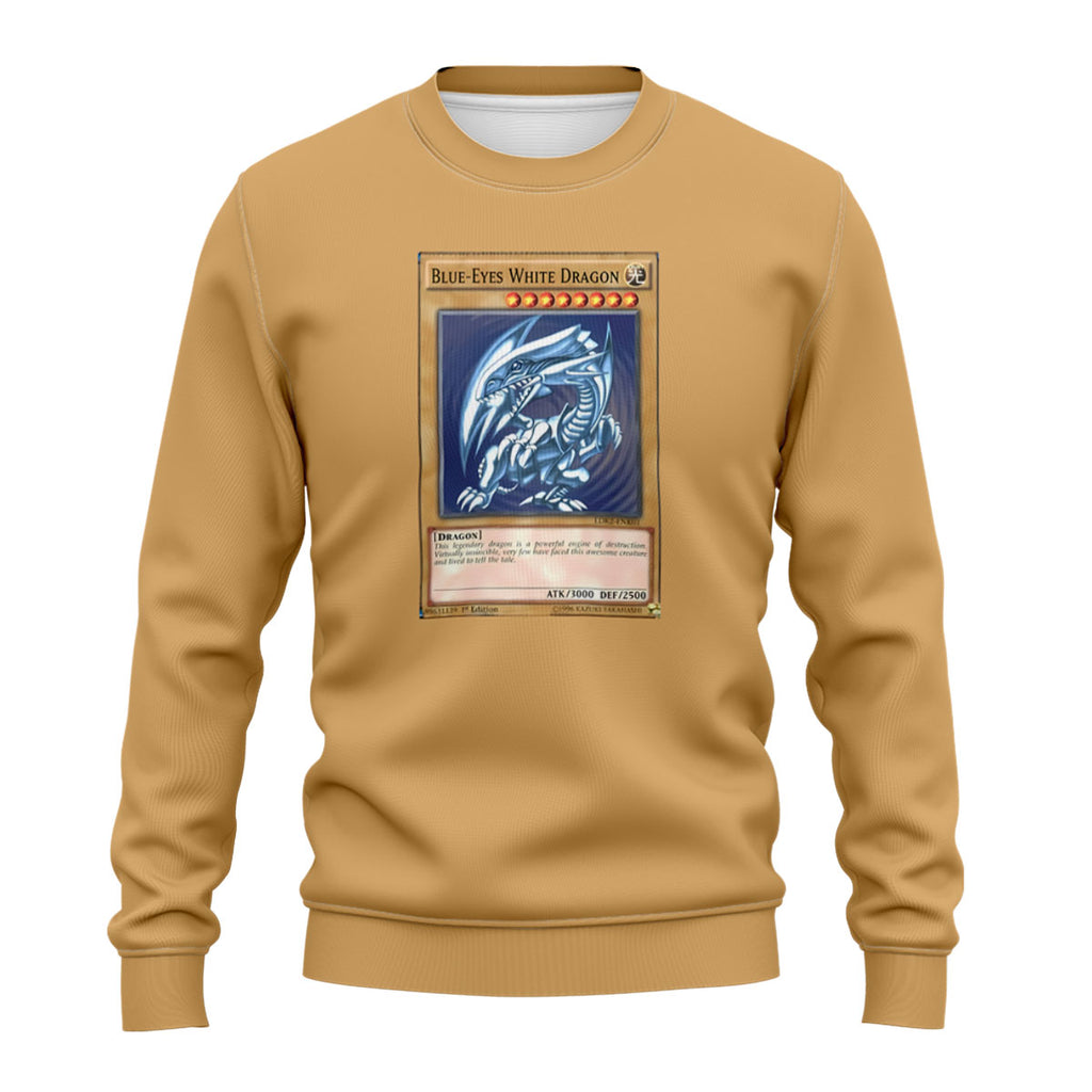 Yugioh Blueeyes White Dragon Card Artwork Blue Anime Apparel