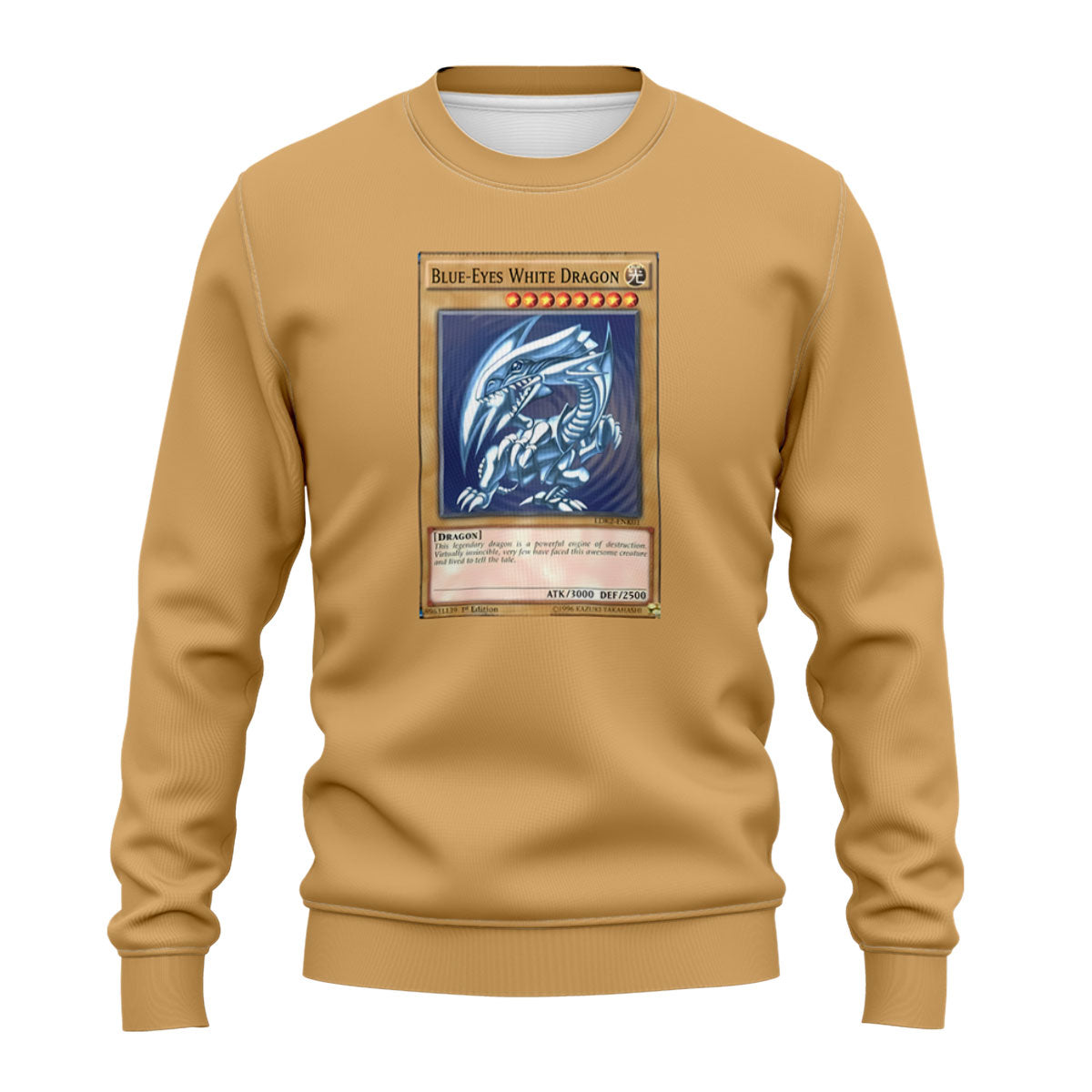 Yugioh Blueeyes White Dragon Card Artwork Blue Anime Apparel
