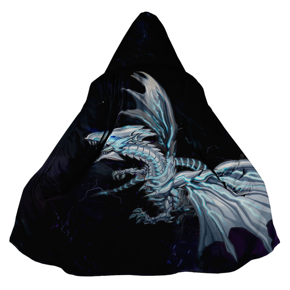 Yugioh Blueeyes White Dragon Glowing In Dark Aura Anime Apparel