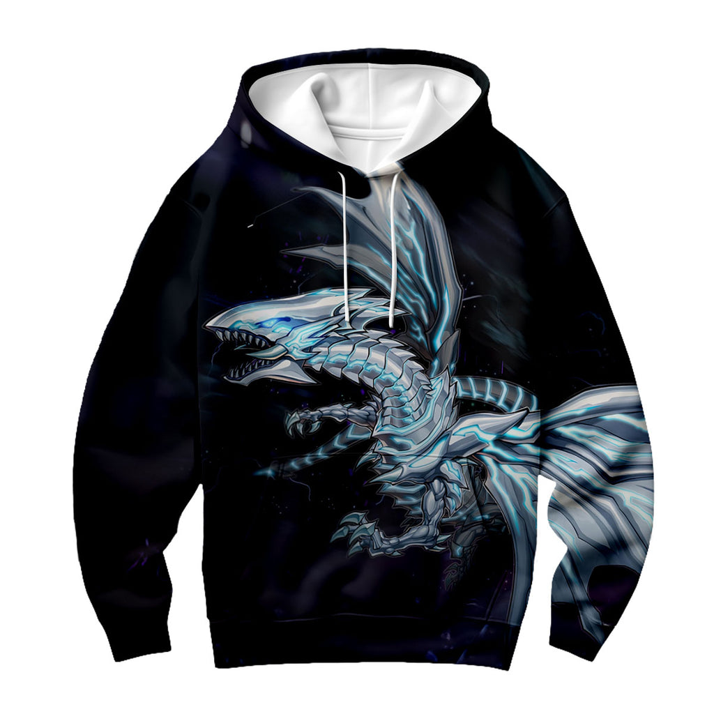 Yugioh Blueeyes White Dragon Glowing In Dark Aura Anime Apparel