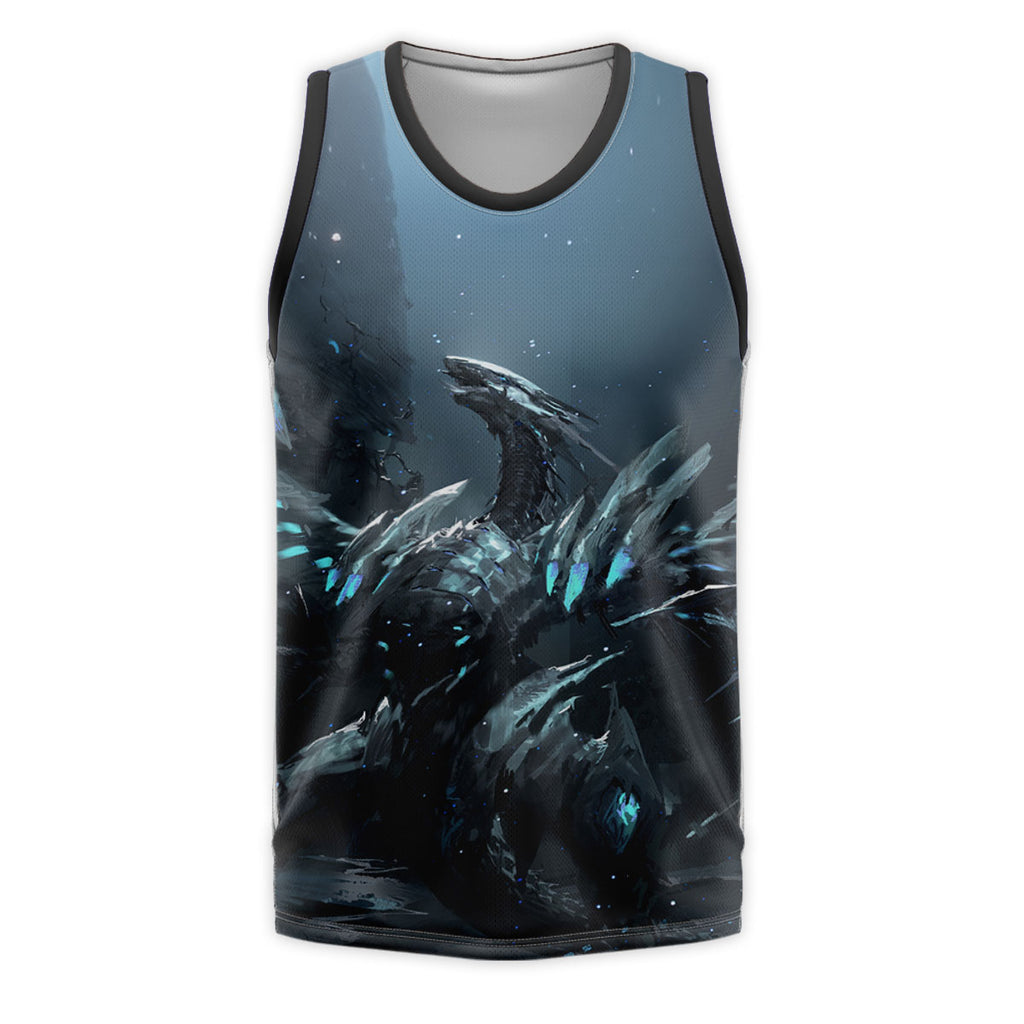 Yugioh Blueeyes White Dragon Icy Blue And Deep Navy Anime Apparel