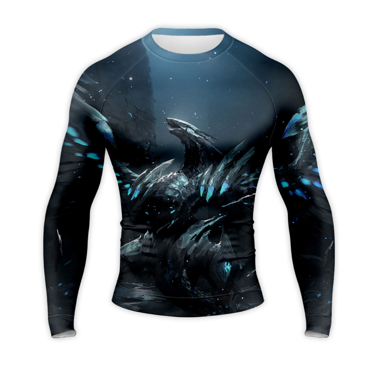 Yugioh Blueeyes White Dragon Icy Blue And Deep Navy Anime Apparel