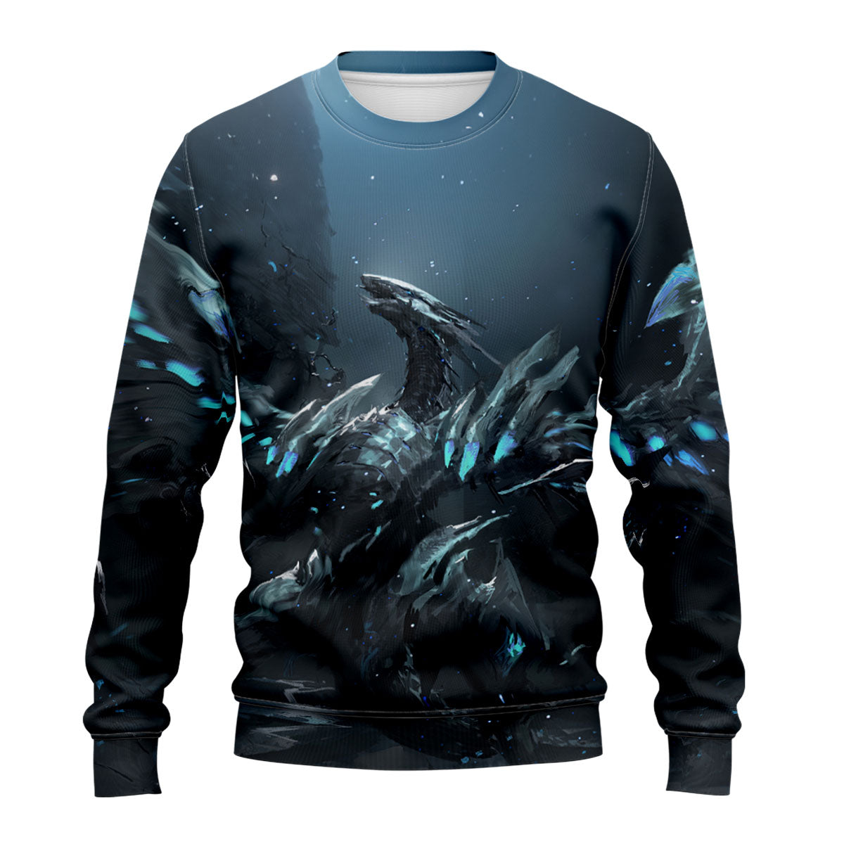 Yugioh Blueeyes White Dragon Icy Blue And Deep Navy Anime Apparel