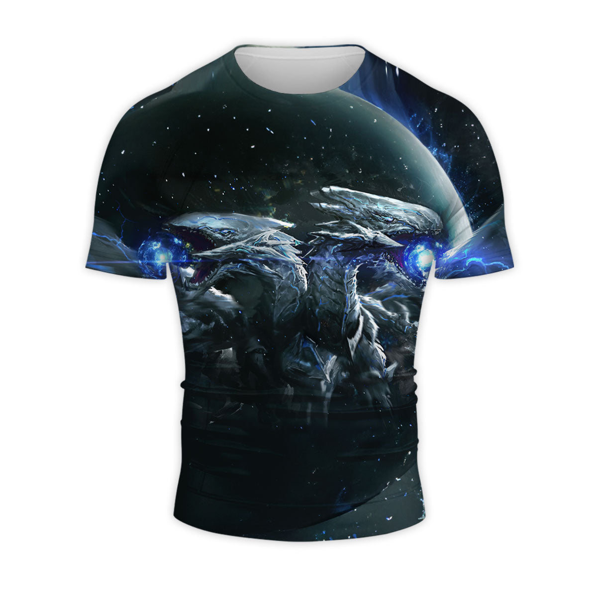 Yugioh Blueeyes White Dragon In Space Darkness Anime Apparel