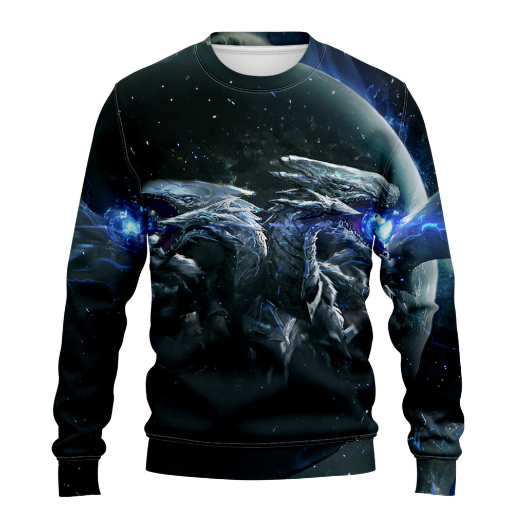Yugioh Blueeyes White Dragon In Space Darkness Anime Apparel
