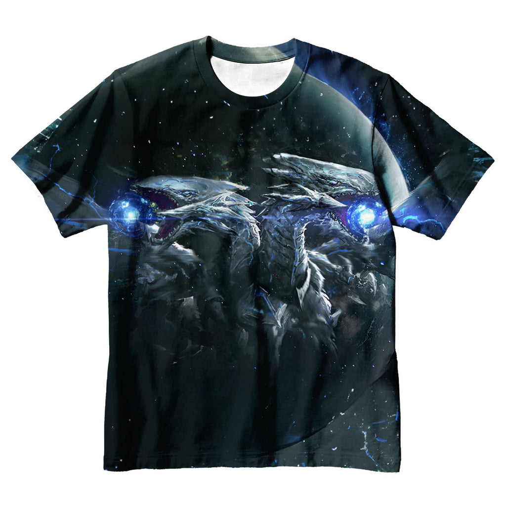 Yugioh Blueeyes White Dragon In Space Darkness Anime Apparel